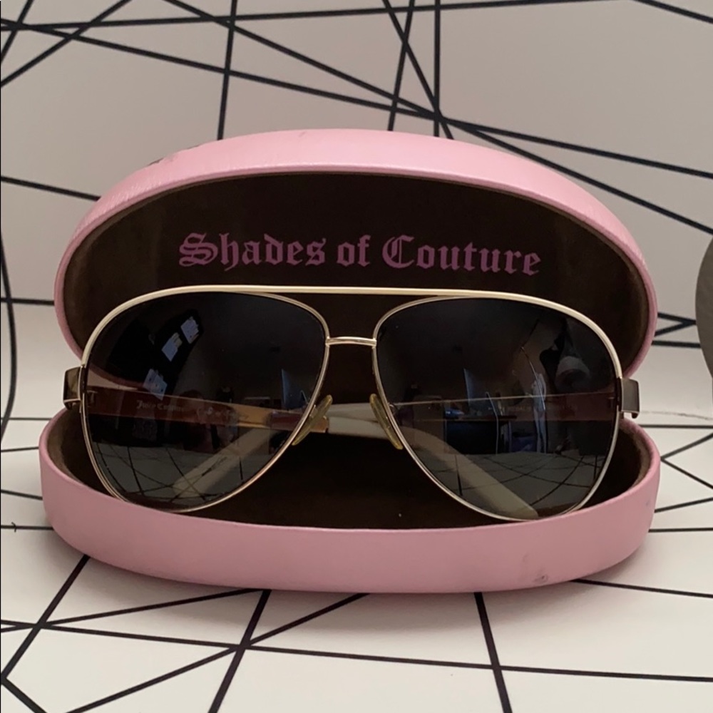 Juicy Couture Aviator Style Sunglasses